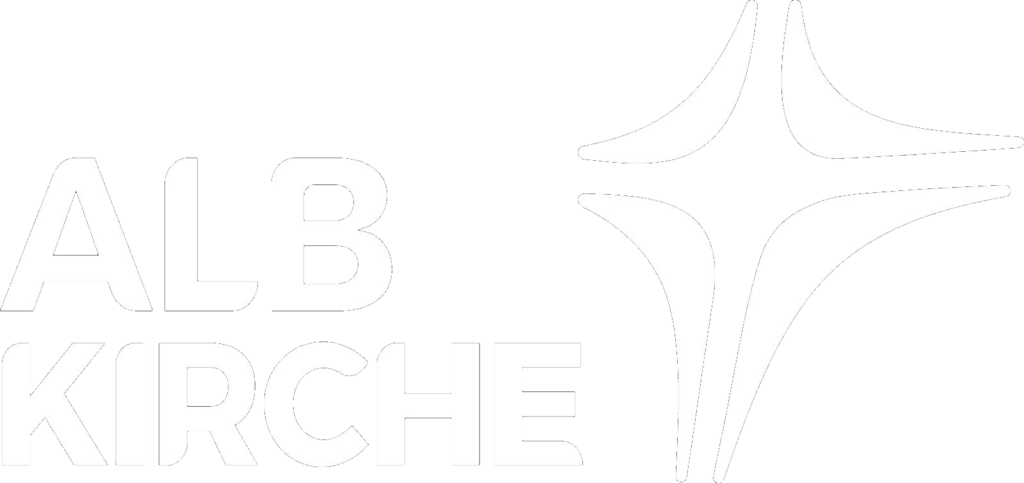 AlbKirche Logo weiß